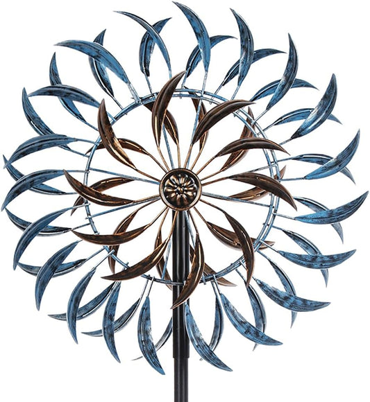 VEWOGARDEN Large Wind Spinners Outdoor, Metal Wind Sculptures & Spinners 360 Degrees Kinetic Wind