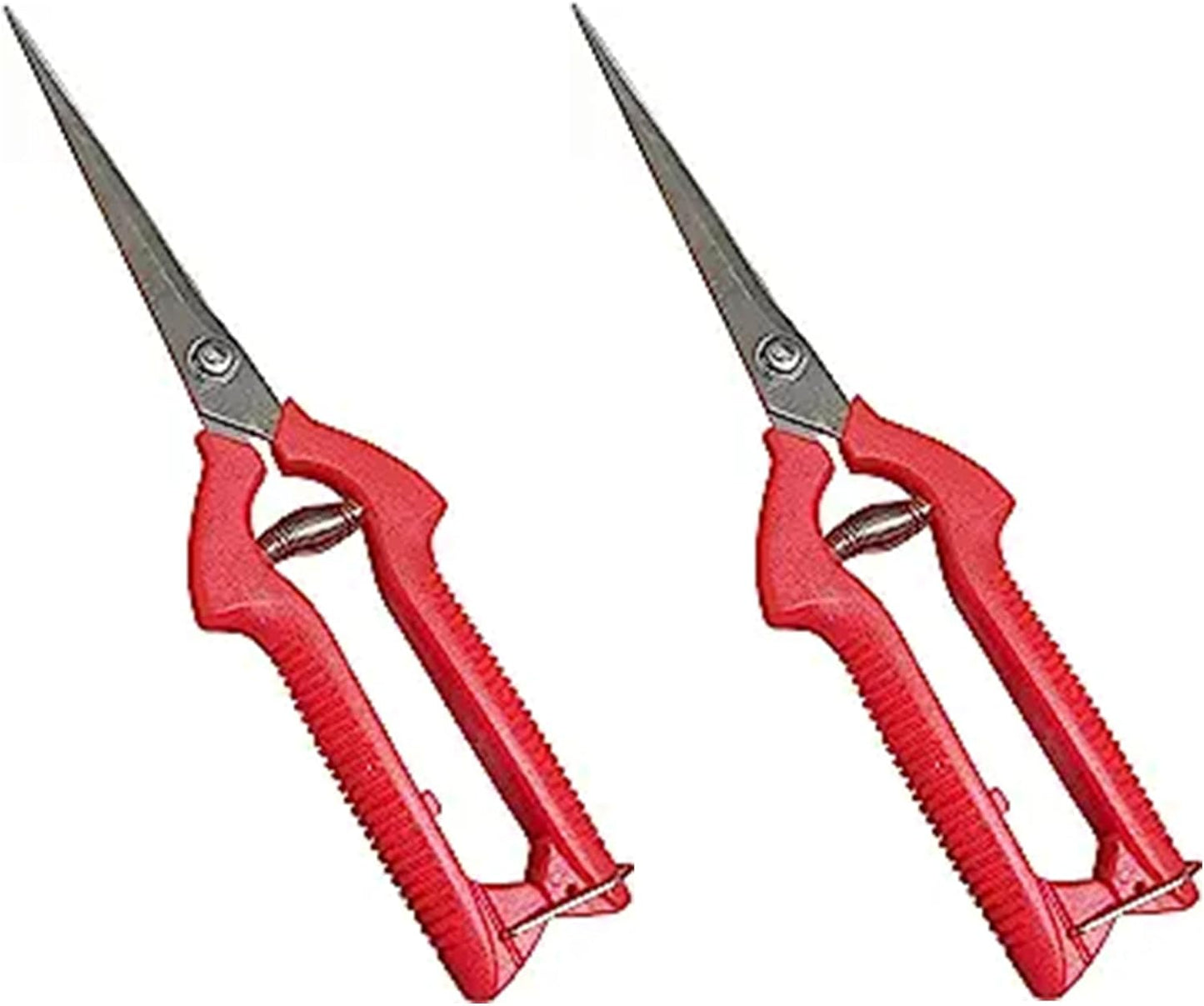 Garden Guru Extra Long Stainless Steel Pruner Pruning Shears Clippers Snips Sharp Bonsai Cutter Plant Trimming Scissors Straight Blade Garden Scissors Tool Great for Roses Flowers Herbs Fruits(2 Pack)