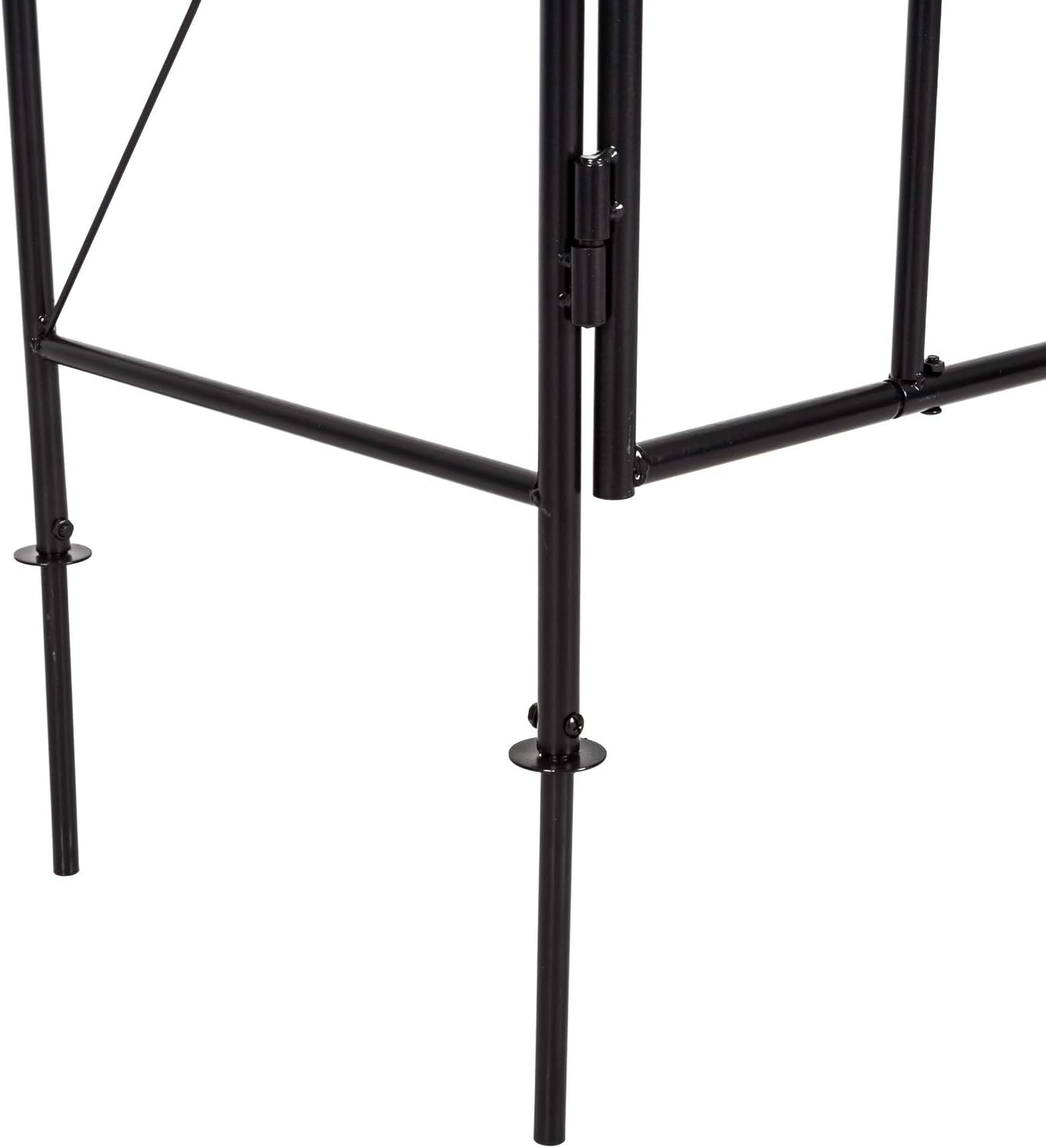 Kinfant Metal Garden Arch Arbor with Gate, Garden Archway for Outside, Heavy-Duty Garden Arch Trellis for Wedding Decoration, Climbing Plants, Backyard and Outdoor Patio(Black)