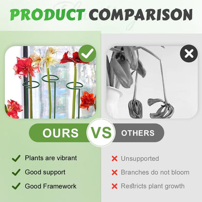 4/8/12 Pack Plant Stakes, 16/24/36 Inch Plant Support Stakes, 2025 New Plant Sticks Support, Flower Stakes for Plants Peony, Tomato Seedling, Marigold, Amaryllis, Sapling, Coreopsis (16 Inch-12 Pack)