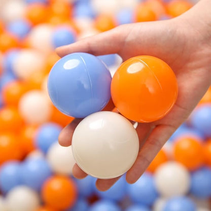 TRENDPLAY Plastic Balls for Ball Pits 2.2 Inch, Pack of 50 100 200 500 Hollow Balls, Perfect for