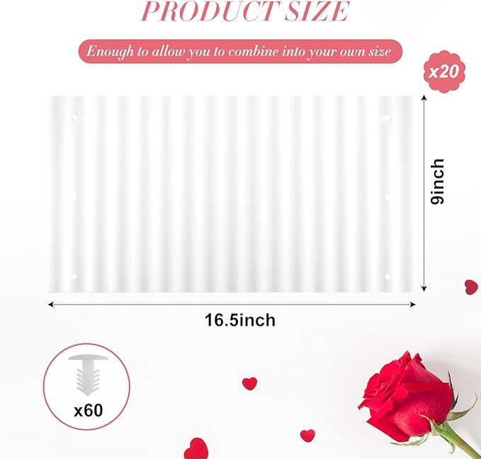 Queekay 20 Pcs Rose Cones for Winter Protection, 16.5 x 9 Inch Winter Rose Collars Bush Cover for Keep Warm, Protecting Plants from Wind Blows Freeze Animals Eating Indoor Outdoor Gardens (White)