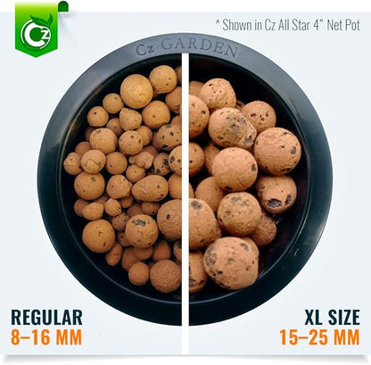 Expanded Clay Pebbles Grow Media for Orchids, NFT DWC Hydroponics, Aquaponics, Aquaculture LECA Plant Garden Soil Conditioner Amendment Ceramsite Aggregate (10 LB Cz Expanded Clay Pellets)