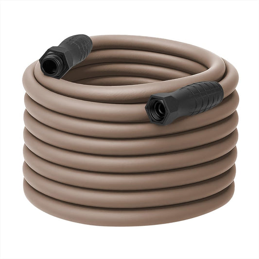 Flexzilla Colors SwivelGrip Garden Hose 5/8 in. x 100 ft., Lightweight All-Weather Water Hose, Durable and Flexible, Leak-Free Connections, Brown Mulch