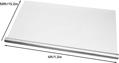 6 Mil Mylar Film Roll Diamond Film Foil Roll Highly Reflective Grow Room (4X50FT)
