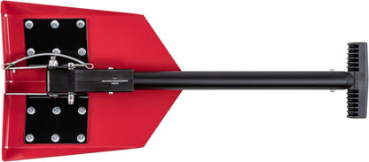 DMOS Delta Shovel - Collapsible Heavy-Duty Steel Folding Shovel for Camping, Overlanding, Survival, Military, Hunting, & Off-Road Use - Racing Red - Regular