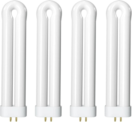 Shootingstar Bug Zapper Replacement Light Bulb for 15W Insect Attracting Lamp with 4-Pin Base, Ful 15W-BL U Shaped Twin Tube Bulb for Outdoor Mosquito Zapper, 4 Pack