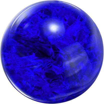 uxcell 30mm/1.2" Crystal Sphere Ball Ice Cracked Glass Solid Decorative Sphere Crystal Ball Prop Ornament for Feng Shui Divination Fortune Telling Tabletop Fountain Decoration, Dark Blue