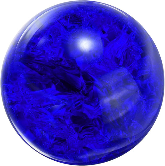 uxcell 30mm/1.2" Crystal Sphere Ball Ice Cracked Glass Solid Decorative Sphere Crystal Ball Prop Ornament for Feng Shui Divination Fortune Telling Tabletop Fountain Decoration, Dark Blue