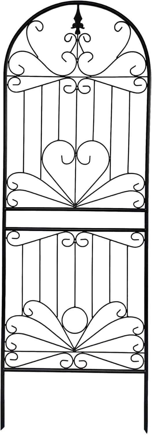 SCENDOR Trellis for Vines and Climbing Plants Outdoor, 70.8" H x 24.5" W Iron Wire Lattices Grid Panels for Potted Climbing Tomato Rose Vegetable Flower Plant Trellises 1 Pack