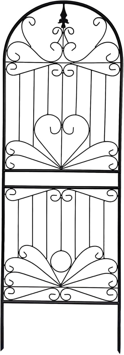 SCENDOR Trellis for Vines and Climbing Plants Outdoor, 70.8" H x 24.5" W Iron Wire Lattices Grid Panels for Potted Climbing Tomato Rose Vegetable Flower Plant Trellises 1 Pack