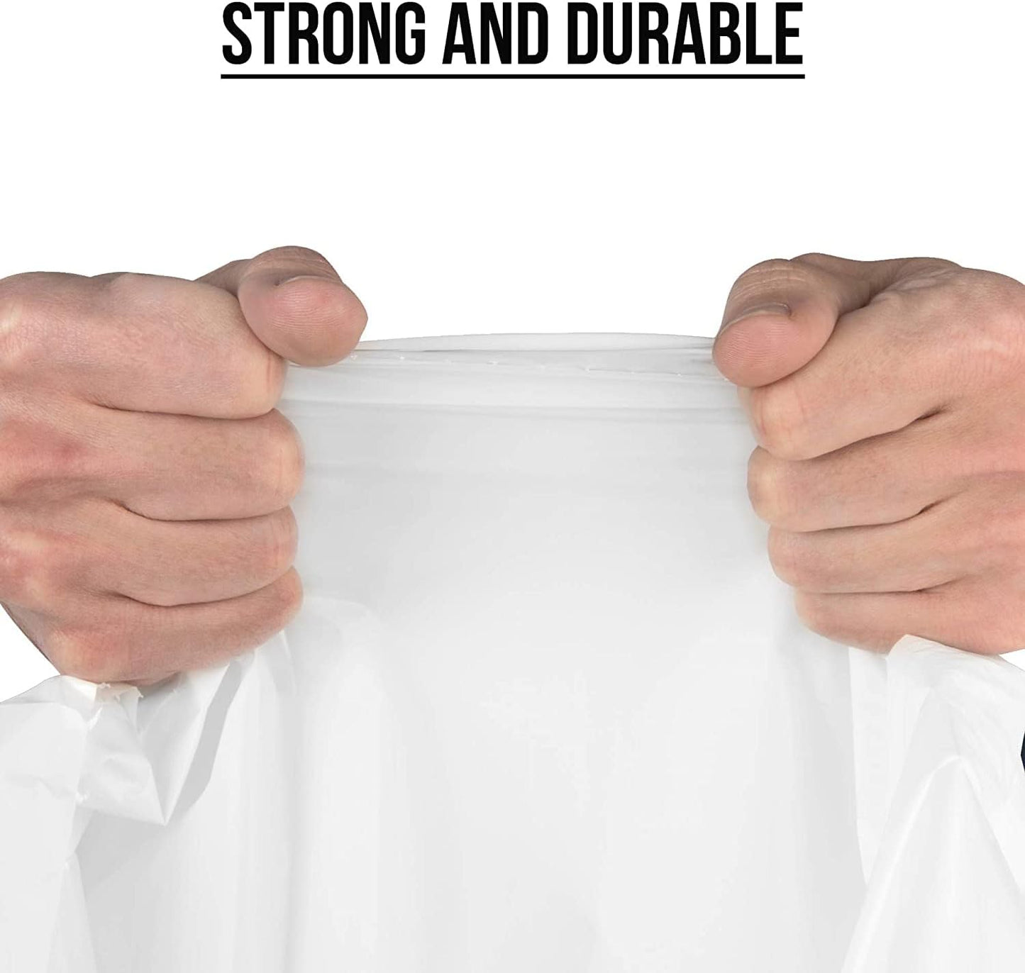 Aluf Plastics 45 Gallon 1.5 MIL Clear Garbage Bags - 40" x 46" - Pack of 50 - For Contractor, Industrial, Healthcare, & Municipal