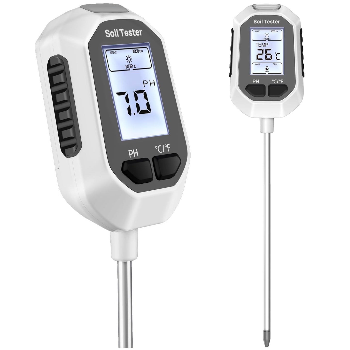 YAMRON 4-in-1 Soil Moisture Meter Digital Plant Temperature/Soil Moisture/pH Meter/Sunlight