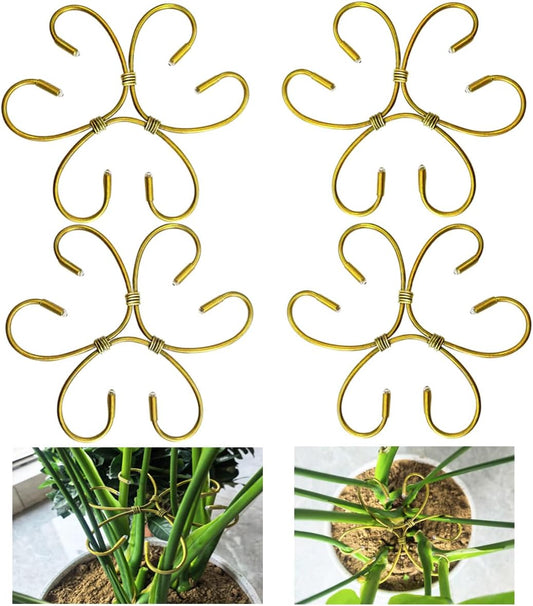 4PCS 6" Plant Stem Support,Stabilizer Grapple Holder for Monstera and Climbing Plants,Reusable
