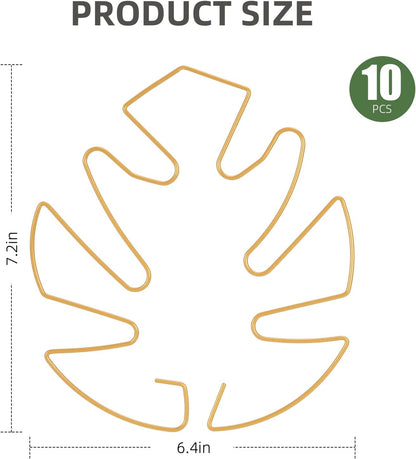 10PCS Iron Monstera Plant Support, Uniquely Designed Indoor Plant Accessories, Stable Plant Support Stakes for Indoor Plant, Turtle Shell Bamboo Clamp Set for Thriving Growth