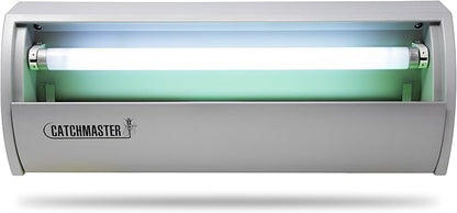 Catchmaster Pro Series Flying Insect Light Trap, Electric UV Light Fly Trap, Silent Adhesive Glue Board, Mosquito Gnat Killer Indoor, UV Lamp Bug Catcher, Pet Safe Pest Control for Home & Garage