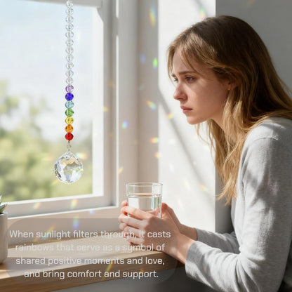 Sympathy Gifts for Loss of Loved One - Unique Crystal Sun Catcher Rainbow Maker - Ideal Memorial for Mom, Dad, Dog Loss & Miscarriage - Grief & Bereavement Keepsake