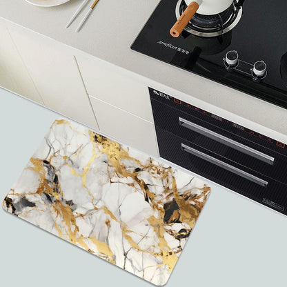Bath Mat-Bathroom Rug，Abstract Marble Gold-Absorbent Non Slip Quick Dry Stain Resistant Easy to Clean Care Shower Rug for Bathtub Shower Room 20×31Inch (50 * 80cm)