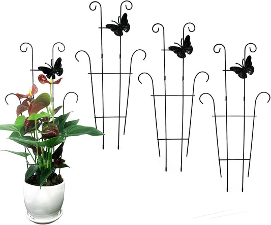 23 Inch Plant Trellis for Potted Plants, Sturdy Metal Houseplant Trellis for Climbing Plants Indoor