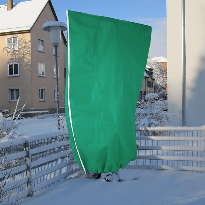 2 Pack Winter Plant Covers Freeze Protection - 23.6"×31.5" Winter Frost Protection Bags for Outdoor Plants with Drawstring, Reusable Anti-Freeze Cloth for Garden & Potted Plants