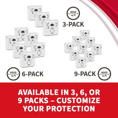 Riddex Sonic Plus Ultrasonic Pest Repeller, Plugs in with extra Outlets Indoor Use - Insect Repellent - Bug Repellents for Home Defense - Protect Against Rodents & Insects, Chemical Free(6 Pack White)