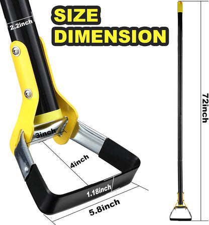 Hoe Garden Tool - Heavy Duty Hula Garden Hoe for Back-Saving Weeding,30-72 Inch Long Handle Stirrup Hoes for Weed Scraper,Scuffle Action Loop Hoe for Flower Beds,Yards,Raised Beds