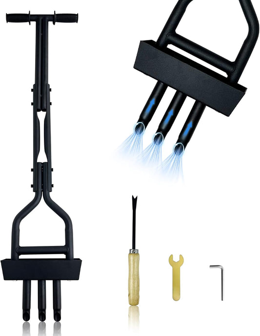 Core Aerator Lawn Tool,Lawn Aerator for Lawn Care, Aerator Lawn Tool for Gardens courtyards Golf Courses，Lawn Aerator Tool with Collector