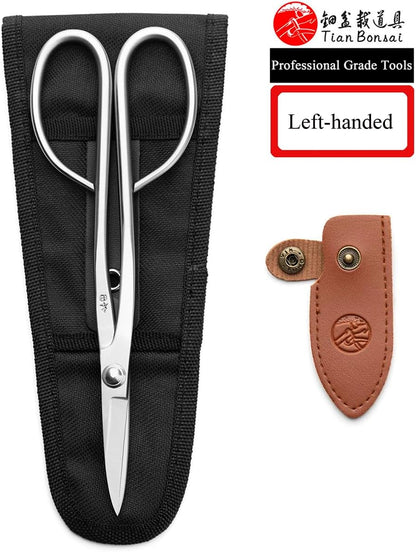 Left-handed Bonsai Scissors Professional Grade Bonsai Shears Alloy Steel Bonsai Tools Equip With Tool Bag (MT-LBS-210L)