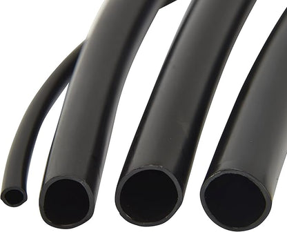 Raindrip 016005P 1/4-Inch Drip Irrigation Supply Tubing, 50-Foot, for Irrigation Drippers, Drip Emitters, and Drip Systems, Black Polyethylene (Pack of 4)