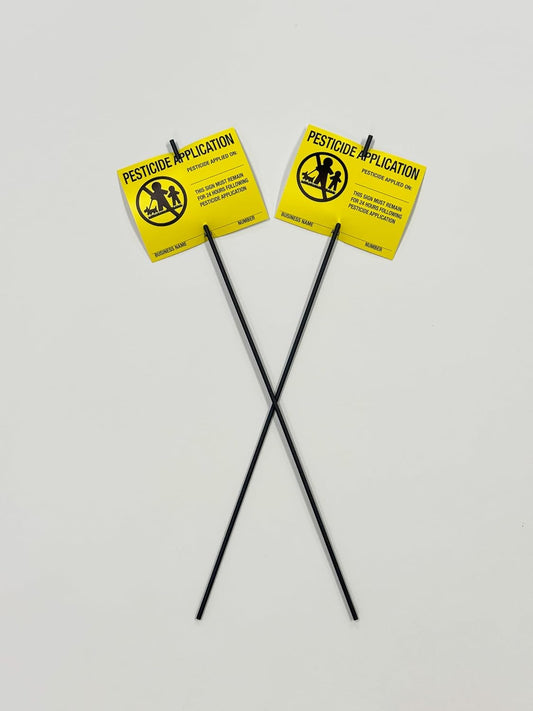 Lawn Treatment Application Stakes & Connecticut Signs (Economy Style Stake / 500 pc. Pack)