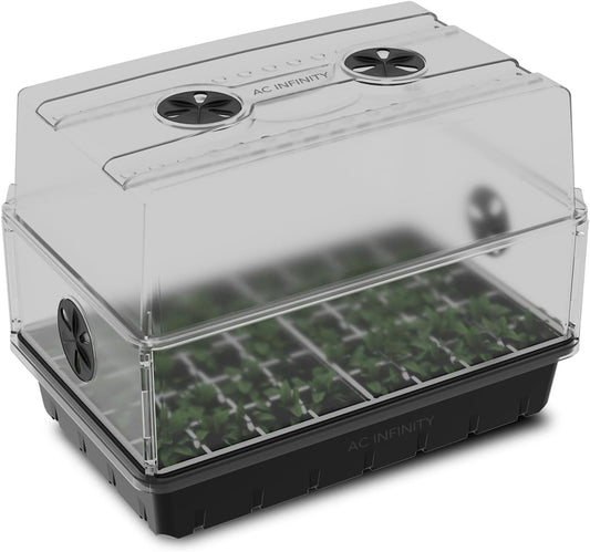 AC Infinity Humidity Dome, Heavy-Duty Germination Kit with 3 mm Thick Dome, Sturdy Drip Tray, 5x8