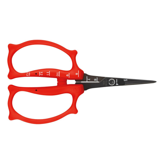 Felco 420 Trimming Scissors – 6.1" Swiss-Made Garden Clippers with Fine Tip & Non-Stick Blade | Pruning Shears for Gardening | Garden Scissors for Plant with Stainless Steel Blade, Built-In Ruler