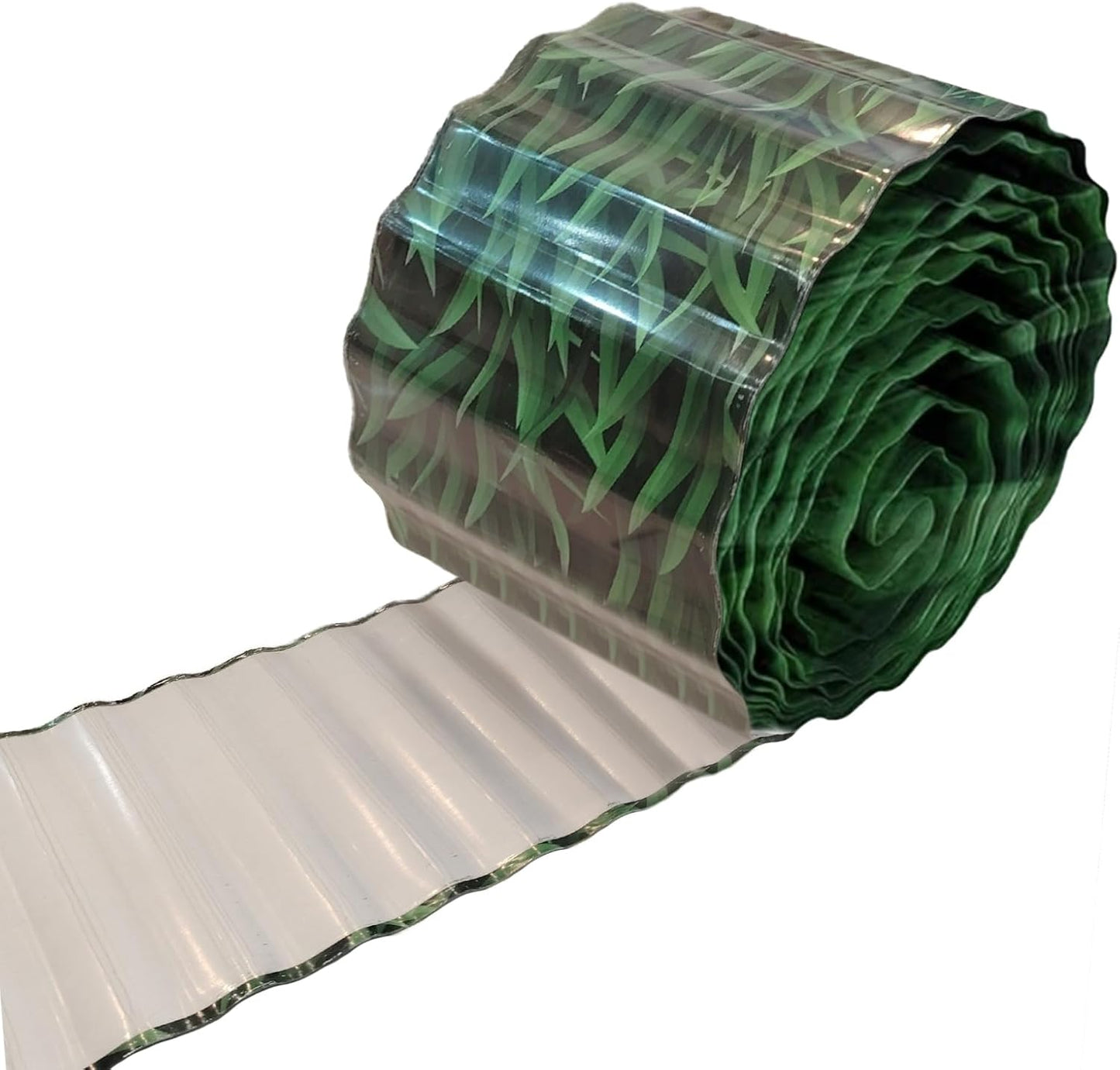 Metal Landscape Edging,8Inch×20FT Corrugated Metal Garden Edging Border Heavy Duty Garden Borders Edging Lawn Edging for Garden,DIY Flower Beds,Lawns,Pathway (Grass Green)