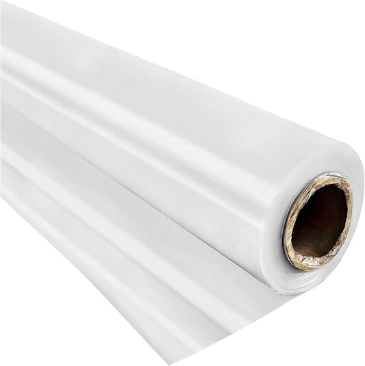 VEVOR Greenhouse Plastic Sheeting 16 x 28 ft, 6 Mil Thickness UV Resistant Clear Polyethylene Film, Hoop Green House Cover for Farms, Agriculture, Garden
