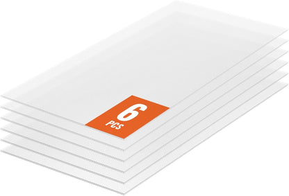 VEVOR 6 Pack Polycarbonate Greenhouse Panels, 2' X 4' X 0.16'' Roof Panels Sheets, Waterproof UV Protected Corrugated Plastic Roofing, Impact Resistance Clear Roofing Sheets for Greenhouse/Garden