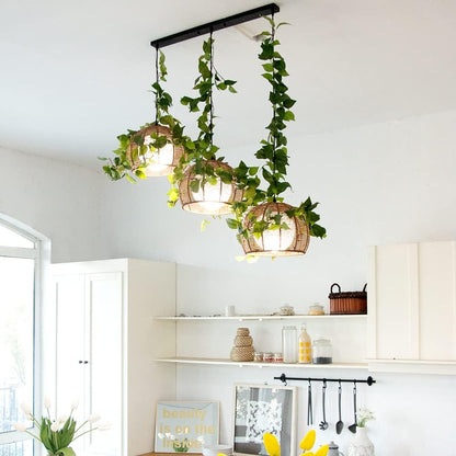 3 Strands Artificial Vines Kit, 71" Silk Eucalyptus Ivy Garland Green Leaves Natural Odorless, Fake Greenery Hanging Plants Decoration for Home, Bedroom, Wall, Party, Wedding Decor