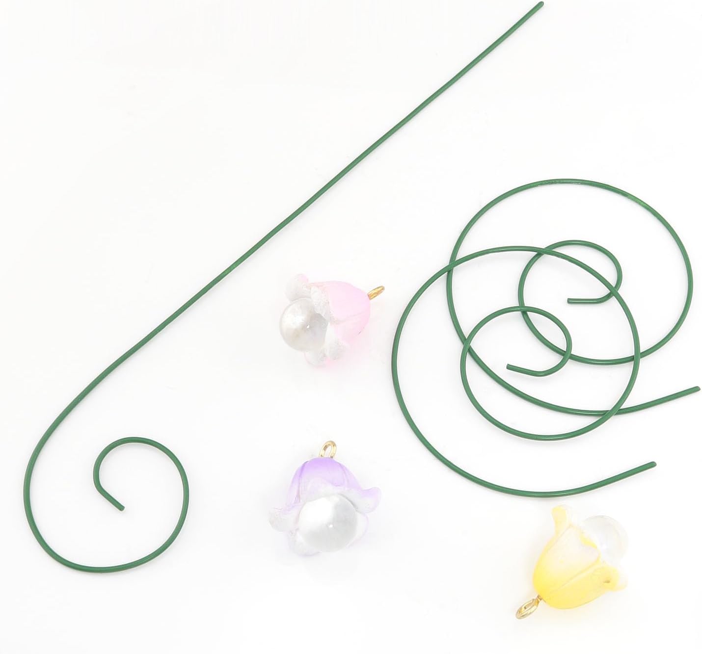 3PCS Fairy Garden Miniatures Fairy Garden Accessories Flower Set Mini Garden Micro Landscape Ornaments Lily Miniature Glow in The Dark Flower Pick Stand Set Fairy Garden Dollhouse Accessory