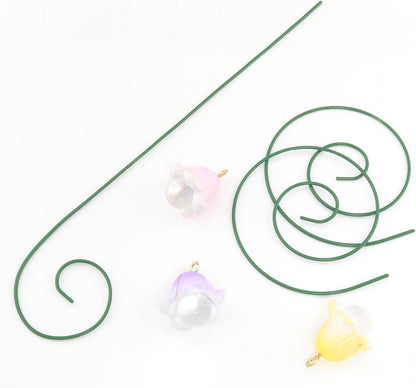 3PCS Fairy Garden Miniatures Fairy Garden Accessories Flower Set Mini Garden Micro Landscape Ornaments Lily Miniature Glow in The Dark Flower Pick Stand Set Fairy Garden Dollhouse Accessory