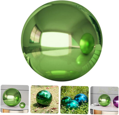 Milisten Garden Gazing Ball Reflective 4.72inch Outdoor Decorative Stainless Steel Sphere