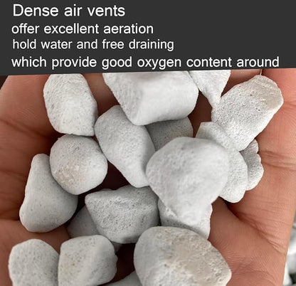 Voulosimi Horticultural Organic Perlite Soil Amendment for Plants and Enhanced Drainage Enhanced,Indoor & Outdoo (15QT, 3/8 inch)