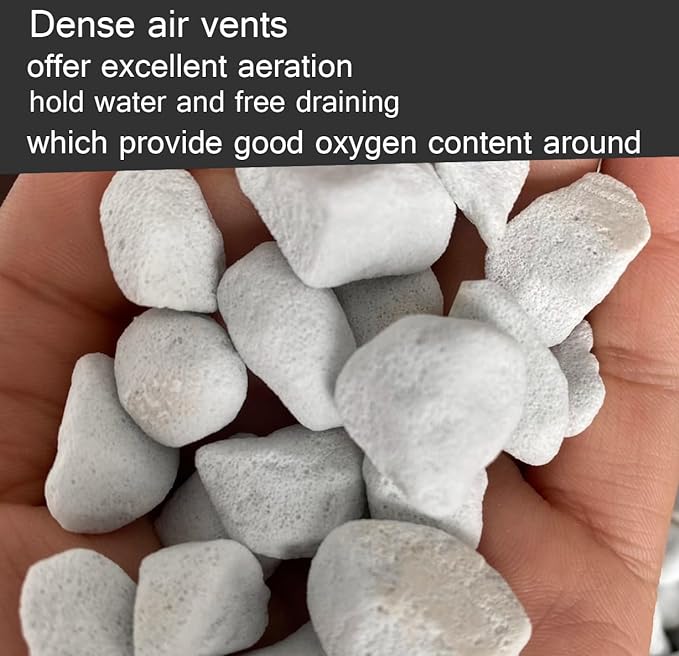 Voulosimi Horticultural Organic Perlite Soil Amendment for Plants and Enhanced Drainage Enhanced,Indoor & Outdoo (30QT, 3/4 inch)