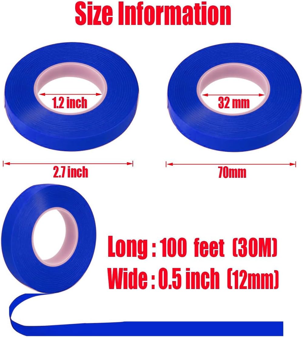 20Rolls of 100 Feet tie Tape and 1 Box of Staple (10000 PCS Staples) for Plant Tying Machine,Plant Tape for Climbing Plants, Grapes, Raspberries, Tomatoes and Vining Vegetables Flowers-Blue