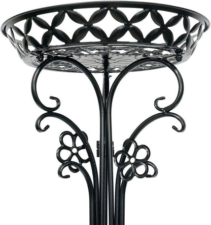 2 Pack Metal Potted Plant Stand Tall Flower Pot Stands Potted Holder Indoor Outdoor Decorative Plant Display Rack for Garden