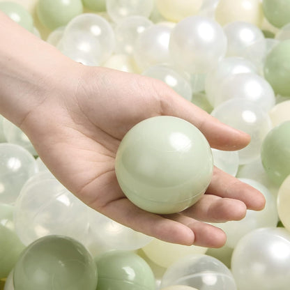 TRENDPLAY Plastic Balls for Ball Pits 2.2 Inch, Pack of 50 100 200 500 Hollow Balls, Perfect for Toddler Baby Pools,Party,Festival Decoration