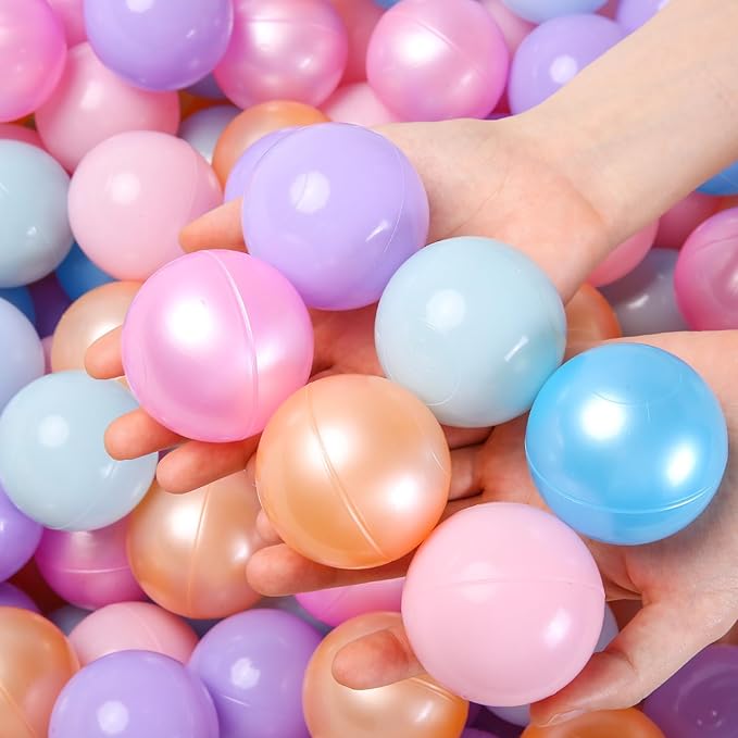 TRENDPLAY Plastic Balls for Ball Pits - Hollow Balls- Safe and Exciting Playtime - Perfect for Baby