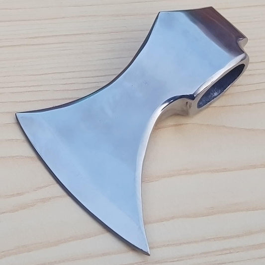 Steel Craft White ESTWING SPORTSMAN'S Hatchet Custom Hand Made HIGH Carbon Steel Tomahawk Viking Axe Head with Leather Sheath
