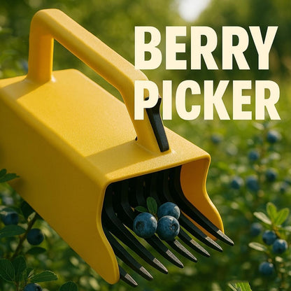 Blueberry Picker Tool with Comb,Berry Picker Rake with Metal Comb and Ergonomic Handle,Scoop Harvesting Tool for Blueberries Lingonberries Huckleberries Household Farm Supplies