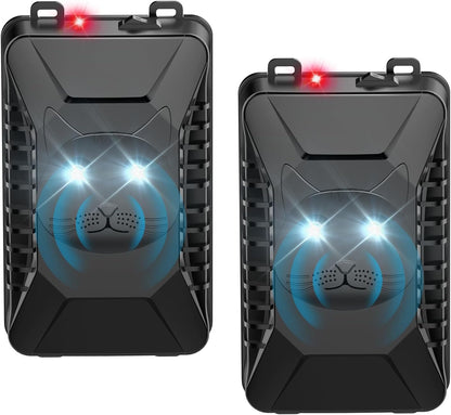 Ultrasonic Rodent Repellent, 2 Pack Plug-in Mouse Rat Pest Bat Squirrels Skunks Repellent for Car with Battery Powered Under Hood, Keep Mice Out of Cars Engines, Indoor, Outdoor, Garage, Room