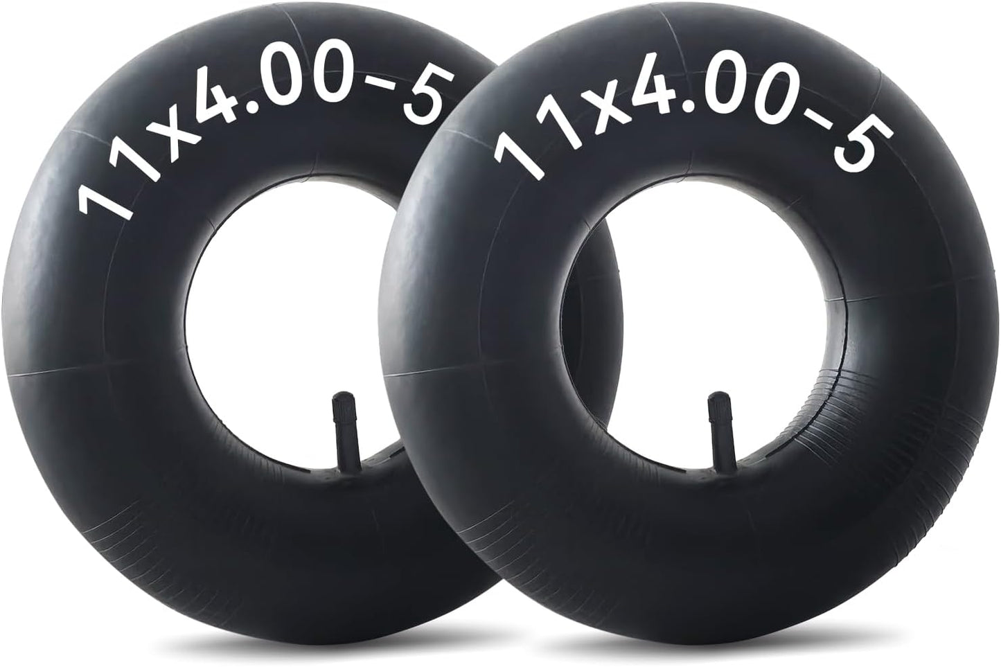 2 Pack 11x4.00-5 Inner Tube with TR-13 Valve Stem 11X4.00/4.50/6.00-5 Replacement Tire Tube for Wheelbarrows, Mowers, Hand Trucks Garden Carts,Golf Cart, and More