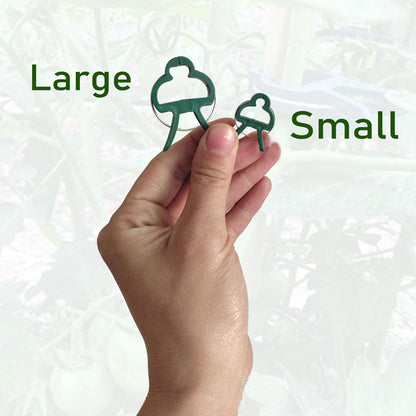 7Queen 80PCS Garden Plant Supports Clips, 2 Sizes Adjusting Reusable Plant Clips for Supporting